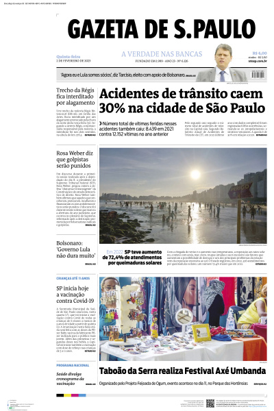 Gazeta de S. Paulo - Edição de 02 de Fevereiro de 2023