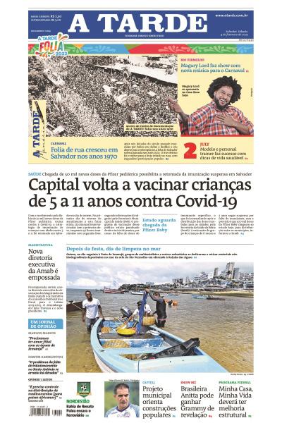 A TARDE - Edição de 04 de fevereiro de 2023