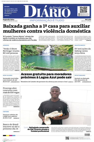 Diário do Litoral – Edição de 06 de fevereiro de 2023