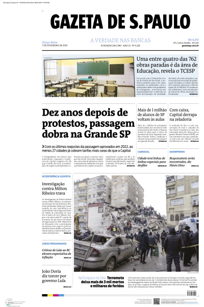Gazeta de S. Paulo - Edição de 07 de Fevereiro de 2023