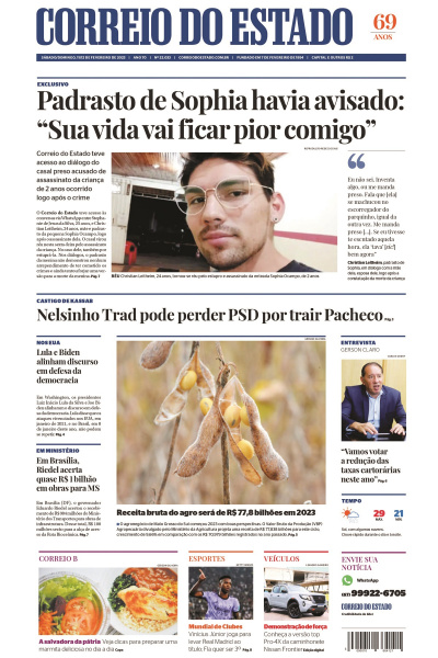 Correio do Estado - Edição de 11 e 12 de fevereiro de 2023