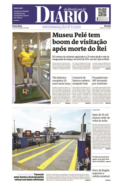 Diário do Litoral – Edição de 14 de fevereiro de 2023