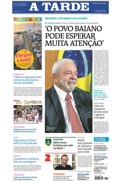 A TARDE - Edição de 14 de fevereiro de 2023