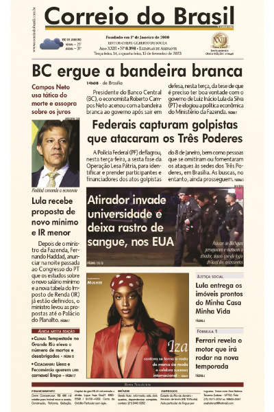 Correio do Brasil – Edição de 14 a 15 de fevereiro de 2023