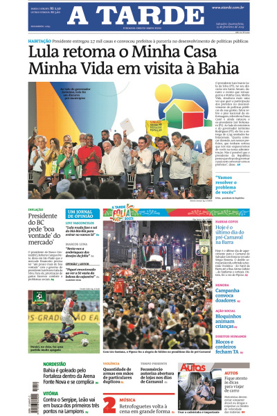 A TARDE - Edição de 15 de fevereiro de 2023