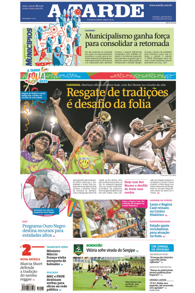 A TARDE - Edição de 16 de fevereiro de 2023