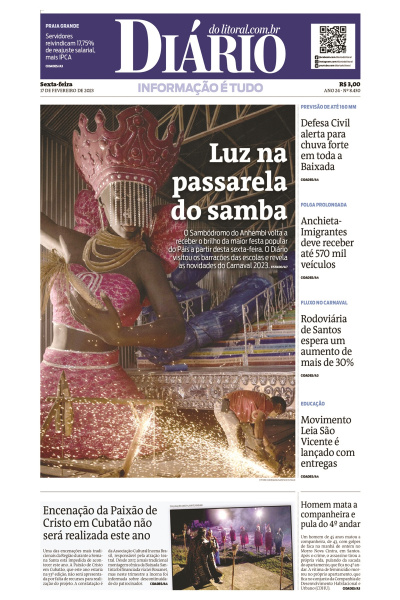 Diário do Litoral – Edição de 17 de fevereiro de 2023