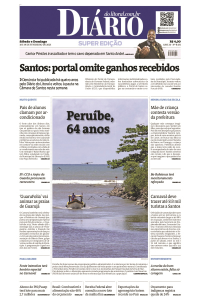 Diário do Litoral – Edição de 18 e 19 de fevereiro de 2023