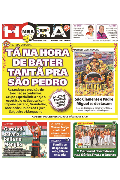 Meia Hora - Edição de 19 de fevereiro de 2023