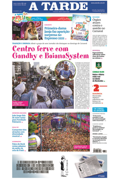 A TARDE - Edição de 20 de fevereiro de 2023