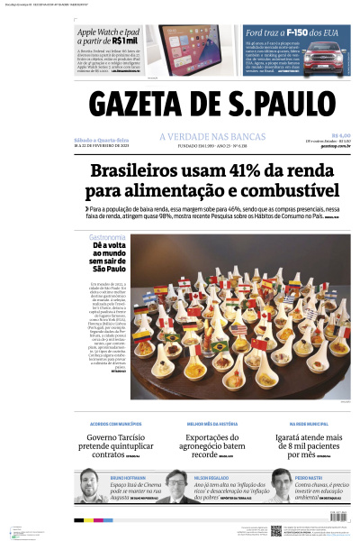 Gazeta de S. Paulo - Edição de 21 de Fevereiro de 2023