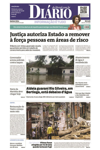 Diário do Litoral – Edição de 23 de fevereiro de 2023