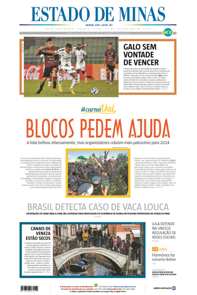 Estado de Minas - Edição de 23 de fevereiro de 2023