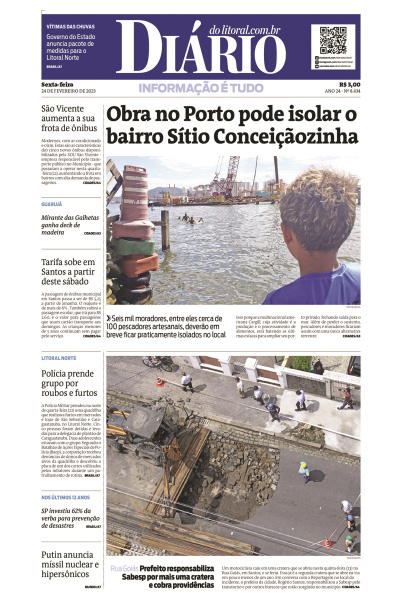 Diário do Litoral – Edição de 24 de fevereiro de 2023