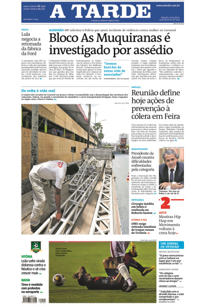 A TARDE - Edição de 24 de fevereiro de 2023