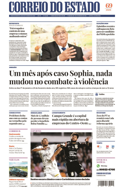Correio do Estado - Edição de 25 a 26 de fevereiro de 2023