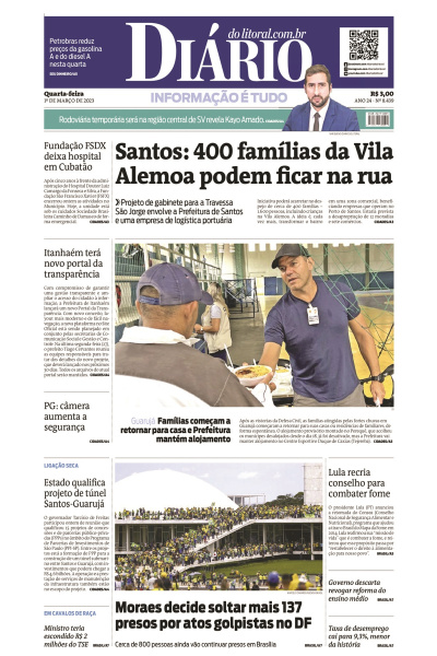 Diário do Litoral – Edição de 01 de março de 2023