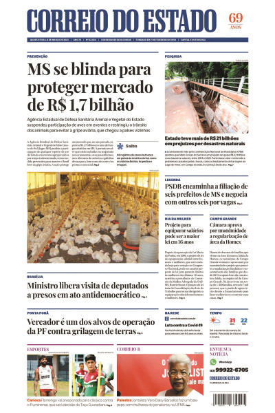 Correio do Estado - Edição de 08 de março de 2023
