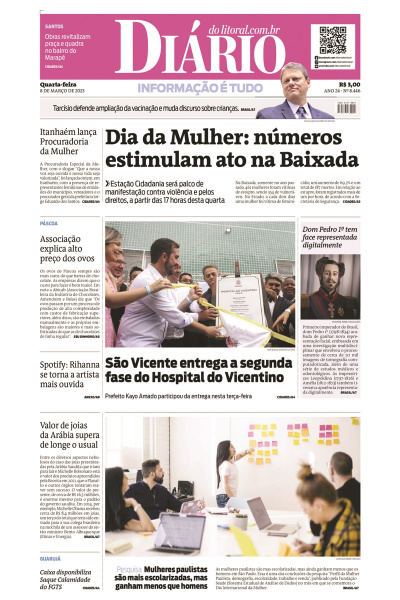 Diário do Litoral – Edição de 08 de março de 2023