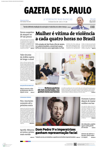 Gazeta de S. Paulo - Edição de 08 de Março de 2023