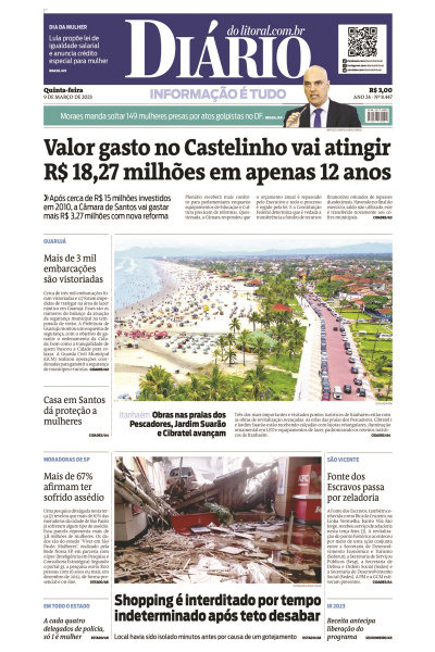 Diário do Litoral – Edição de 09 de março de 2023