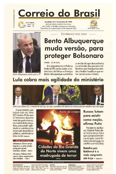 Correio do Brasil – Edição de 14 e 15 de março de 2023