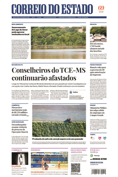 Correio do Estado - Edição de 16 de março de 2023