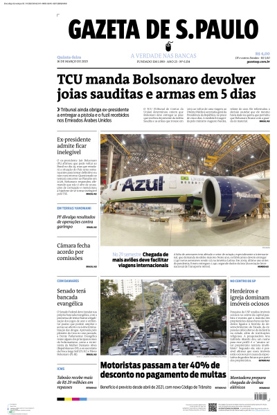 Gazeta de S. Paulo - Edição de 16 de Março de 2023