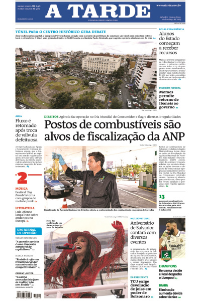 A TARDE - Edição de 16 de março de 2023