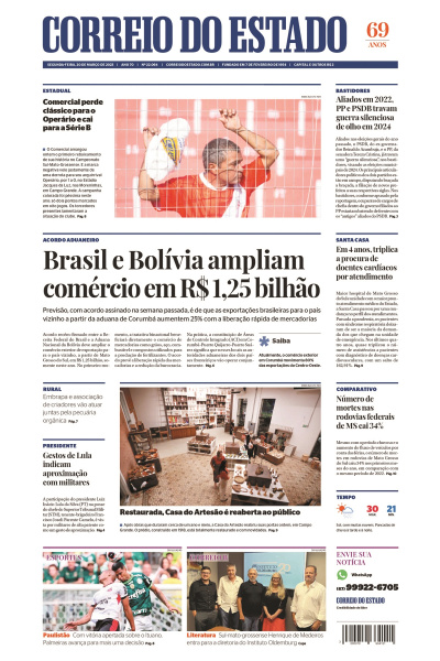 Correio do Estado - Edição de 20 de março de 2023
