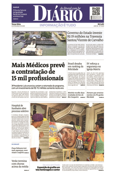 Diário do Litoral – Edição de 21 de março de 2023