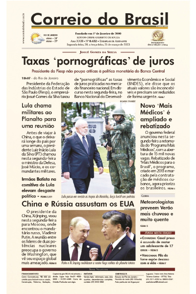 Correio do Brasil – Edição de 20 e 21 de março de 2023