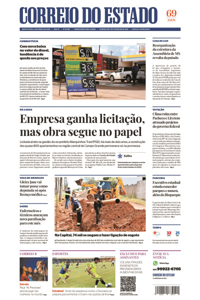 Correio do Estado - Edição de 23 de março de 2023