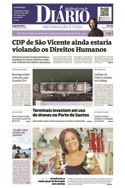 Diário do Litoral – Edição de 27 de março de 2023