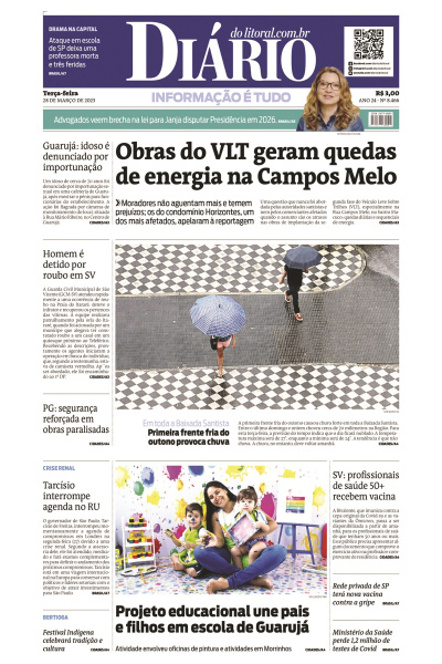 Diário do Litoral – Edição de 28 de março de 2023