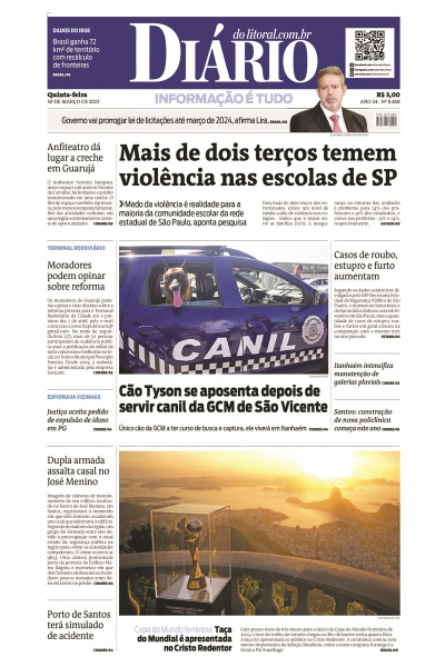 Diário do Litoral – Edição de 30 de março de 2023