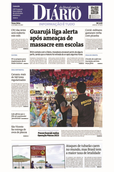 Diário do Litoral – Edição de 4 de abril de 2023