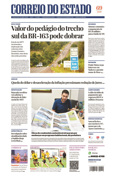 Correio do Estado - Edição de 13 de abril de 2023