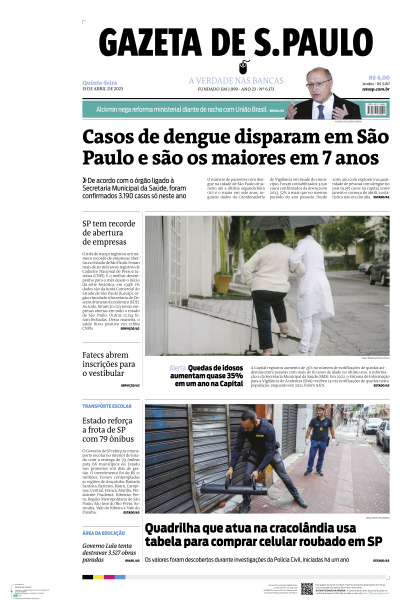 Gazeta de S. Paulo - Edição de 13 de Abril de 2023