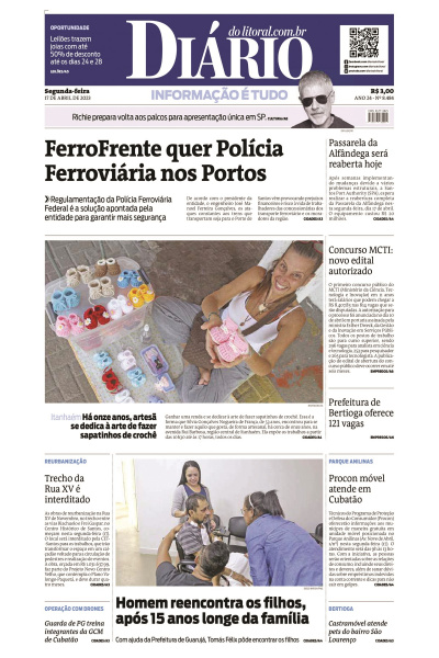 Diário do Litoral – Edição de 17 de abril de 2023