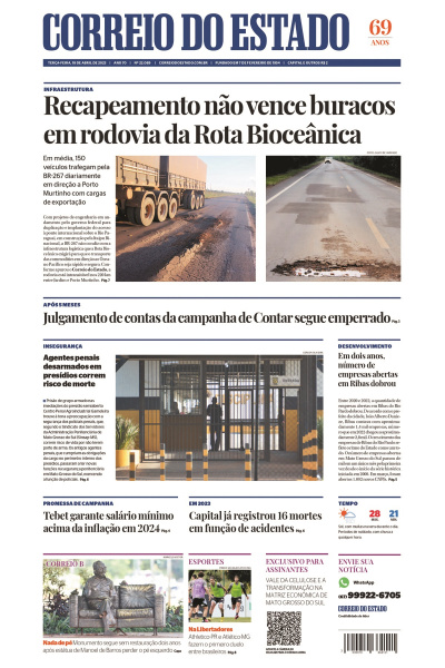 Correio do Estado - Edição de 18 de abril de 2023