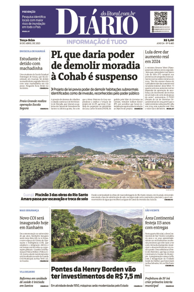 Diário do Litoral – Edição de 18 de abril de 2023