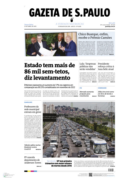 Gazeta de S. Paulo - Edição de 25 de Abril de 2023