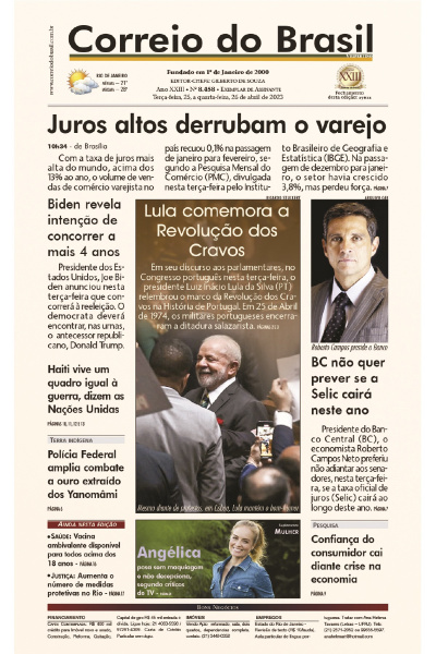 Correio do Brasil – Edição de 25 e 26 de abril de 2023