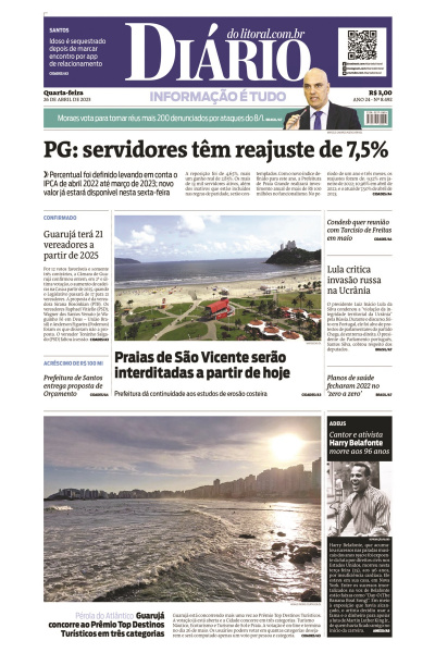 Diário do Litoral – Edição de 26 de abril de 2023