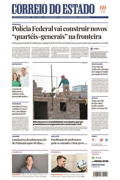 Correio do Estado - Edição de 26 de abril de 2023