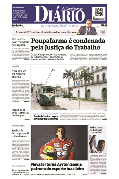 Diário do Litoral – Edição de 27 de abril de 2023