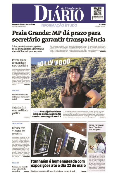 Diário do Litoral – Edição de 1º e 02 de maio de 2023
