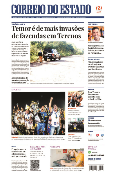 Correio do Estado - Edição de 1º de maio de 2023