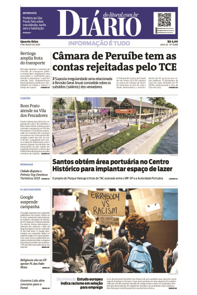Diário do Litoral – Edição de 03 de maio de 2023